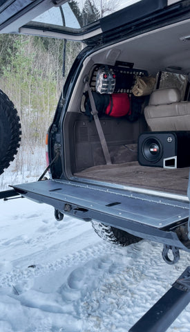 BPF 80 Series Land Cruiser and LX450 Tailgate Storage - Bullet Proof Fabricating