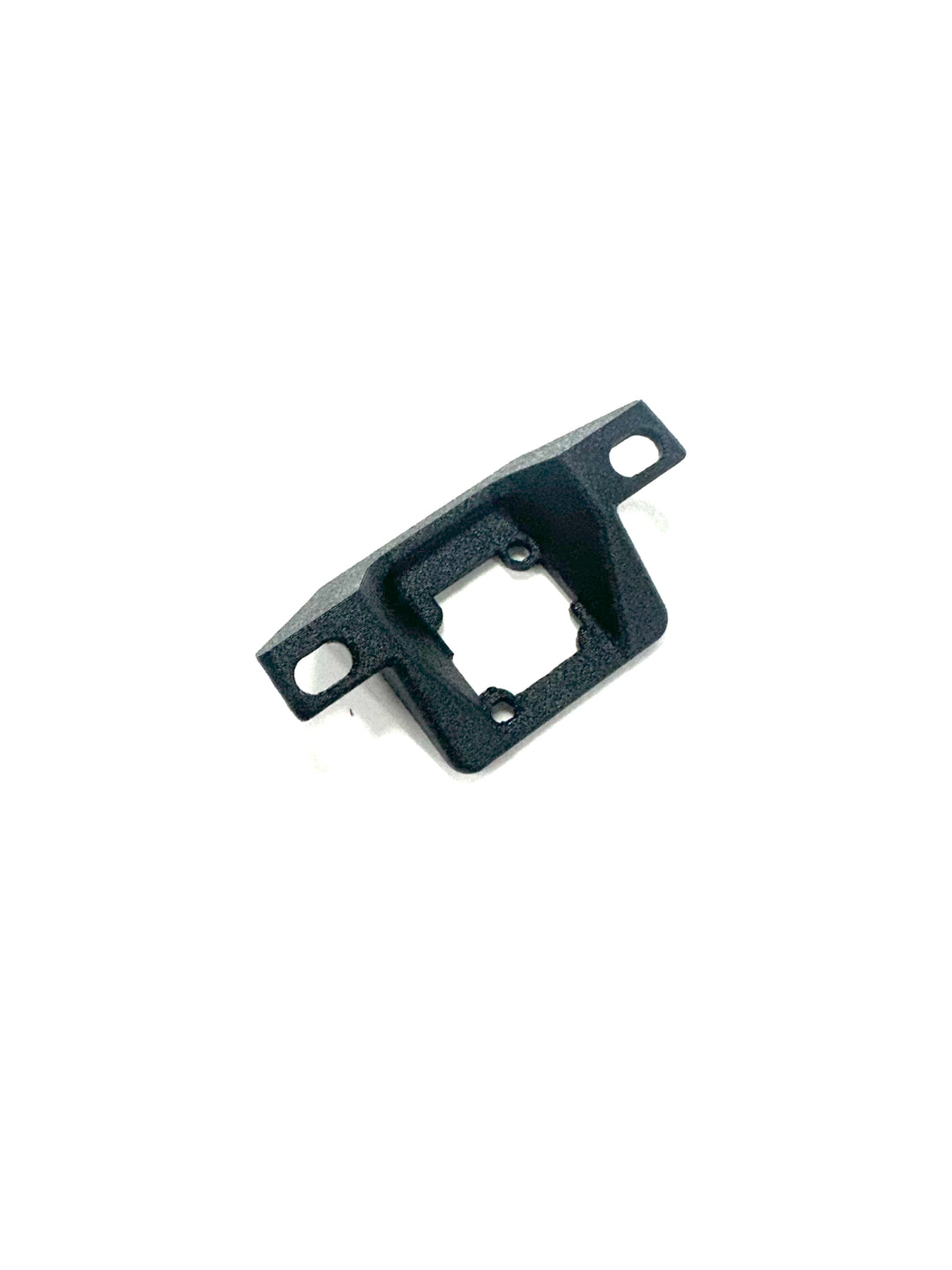 BPF 2024+ Tacoma front camera relocation bracket made from durable black powder-coated CNC fabricated metal designed for easy bolt-on installation and OEM fitment.
