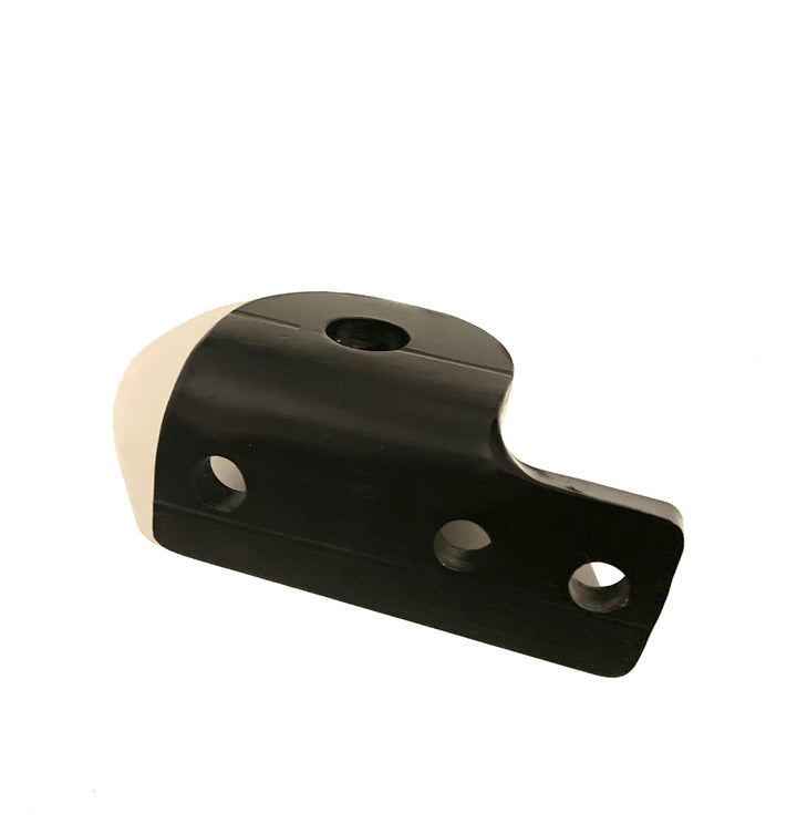 Black and silver heavy-duty metal tow hook component with bolt holes designed for BPF 3rd gen 4Runner Tow Hook Set 1996-2002, CNC fabricated for precise fitment.