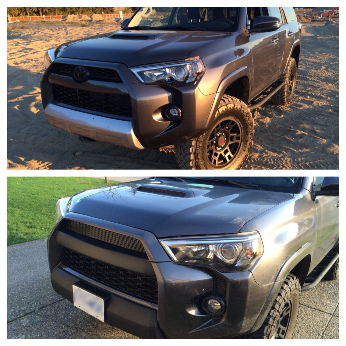 CAPA Certified Primed Front Bumper Cover For 2014-2023 Toyota 4Runner (With Chrome Trim Holes) 2 thumbnail image